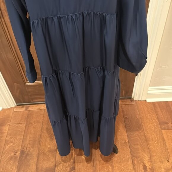 Johnny Was Tiered Wanderer Sapphire Dress(Slip) - Picture 8 of 8